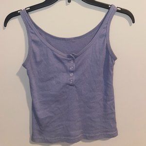 Small soft blue tank top. Super soft.